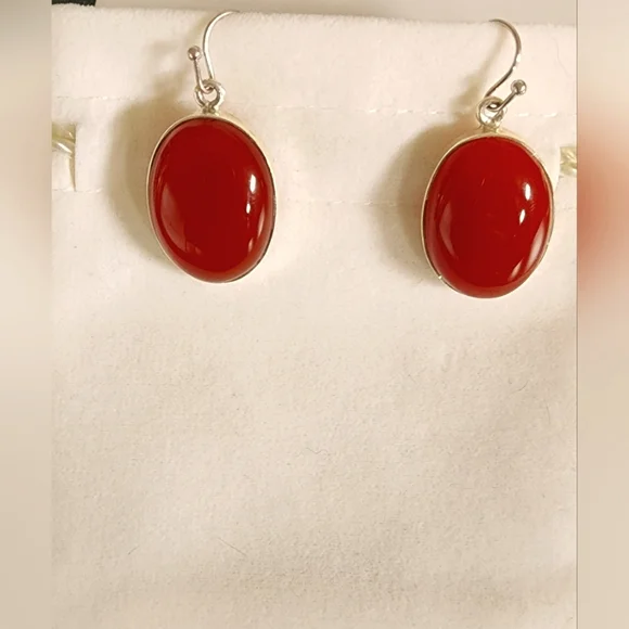 Carnelian Earrings - Picture 1 of 4